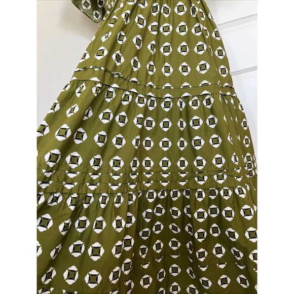 Anthropologie Green Print Maxi Dress XL - Picture 3 of 8